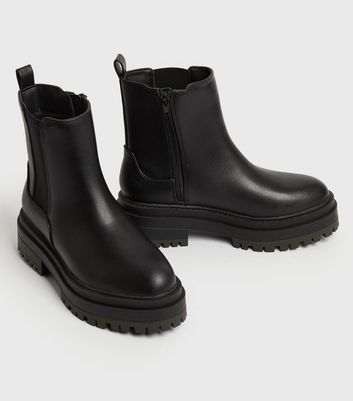 shop for Black Chunky Chelsea Boots New Look Vegan at Shopo