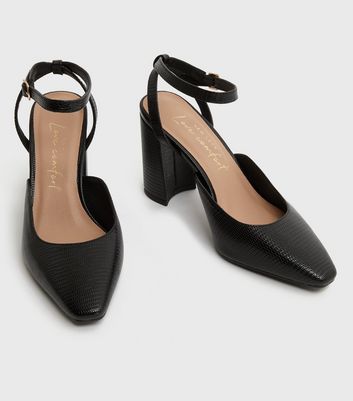 Ladies black 2025 pointed shoes