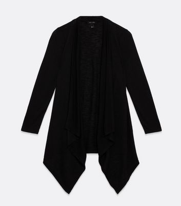 Ladies black 2024 waterfall cardigan