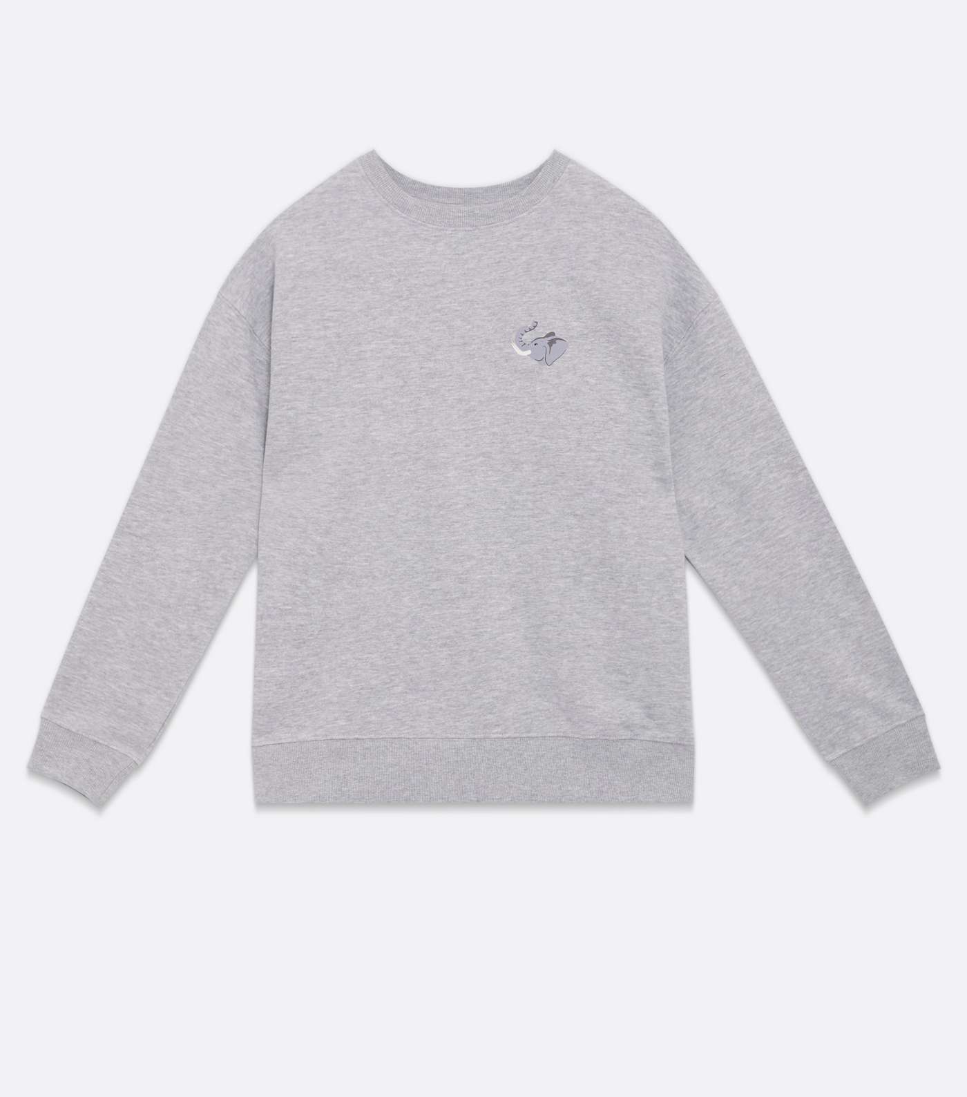 Pale Grey Elephant Pocket Sweatshirt Image 5
