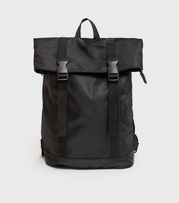 Black Laptop Backpack New Look