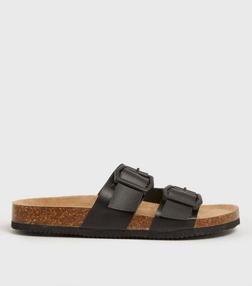 New look black sliders hot sale