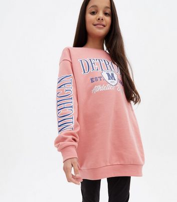 boxed campus pullover pink