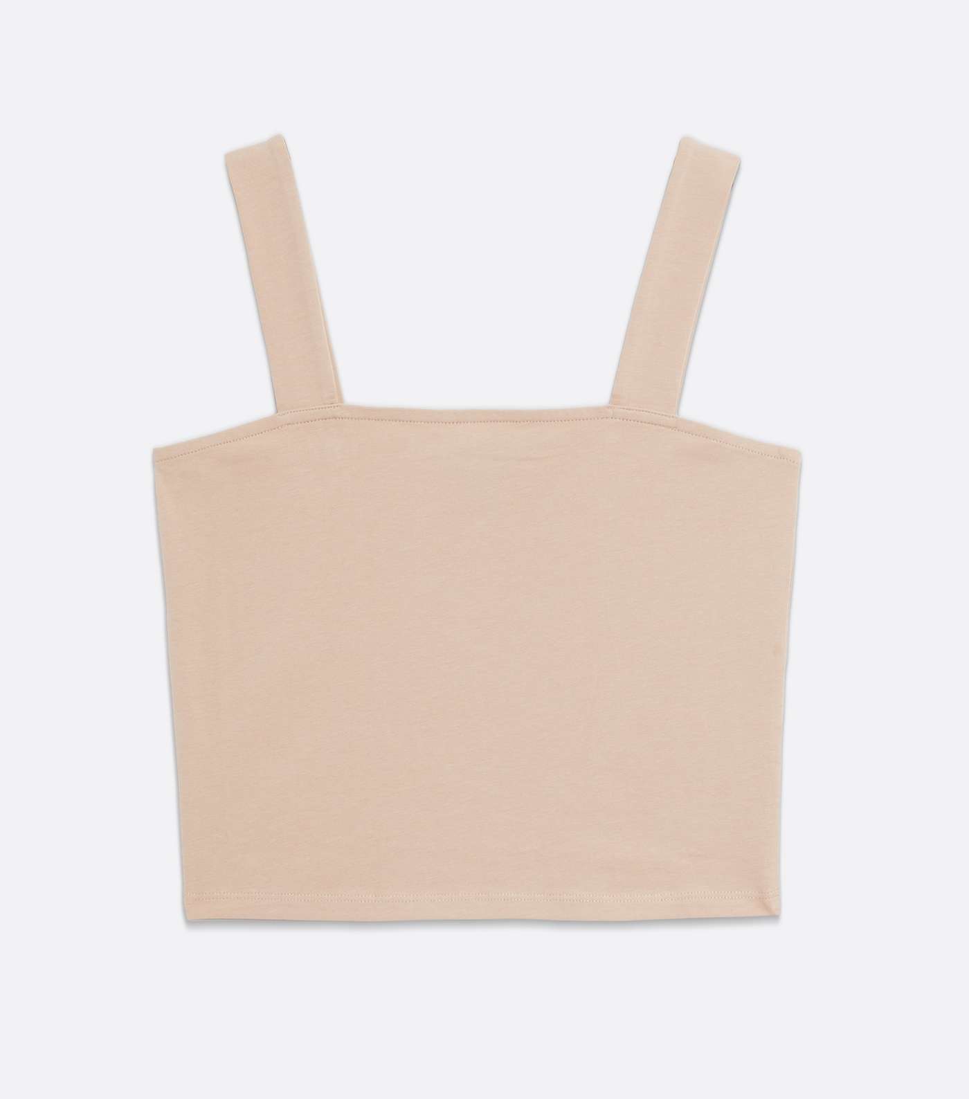 Girls Camel Thick Strap Square Neck Cami Image 5