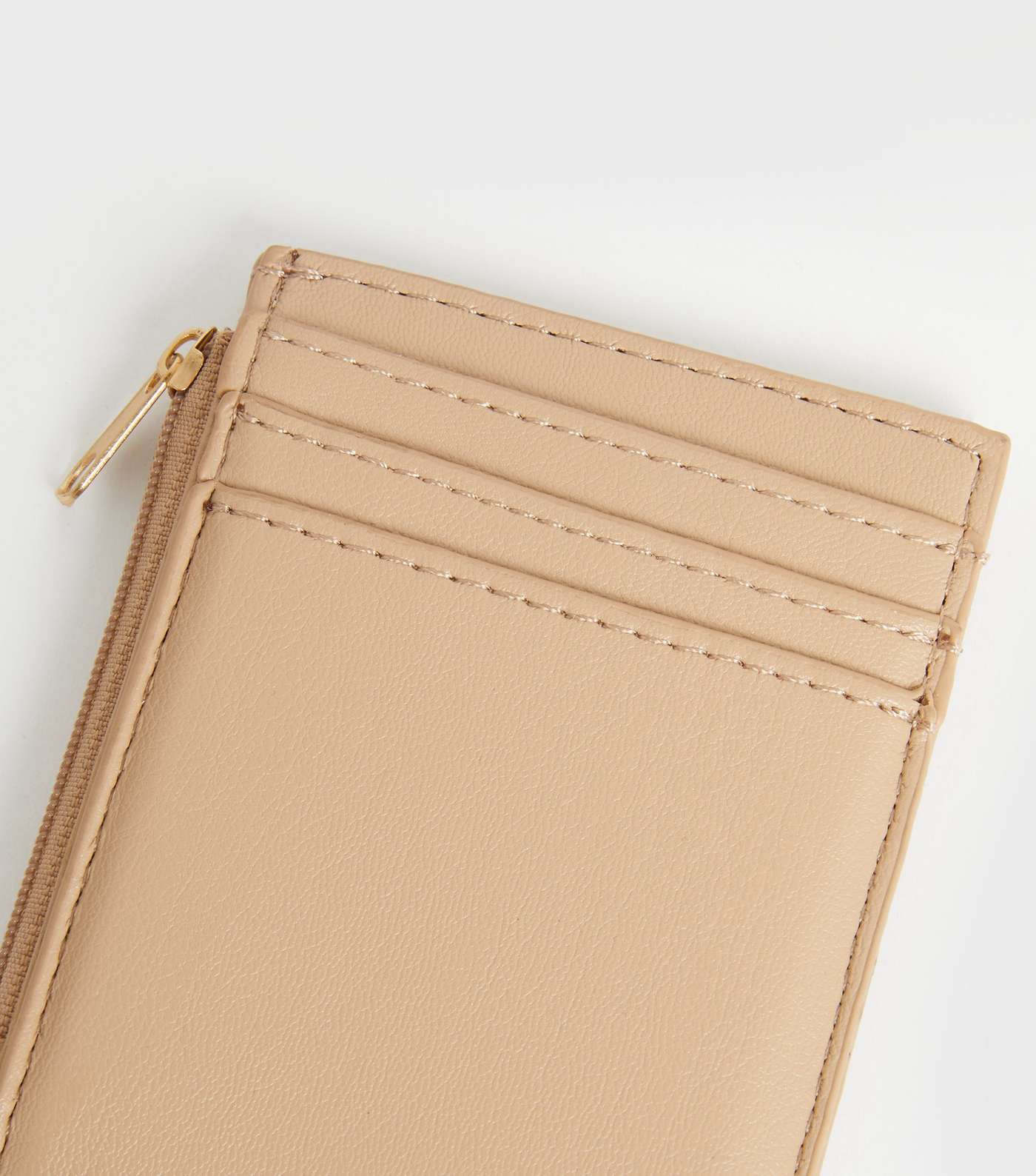Camel Leather-Look Bee Card Holder Image 3