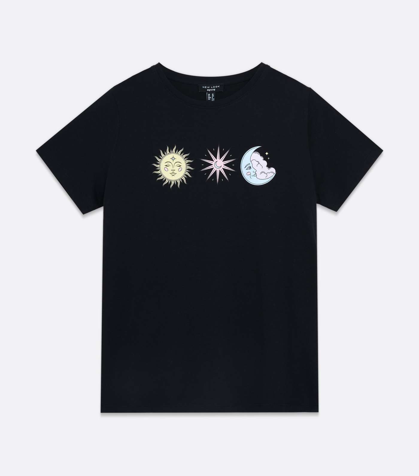 Petite Black Mystic Crew T-Shirt Image 5