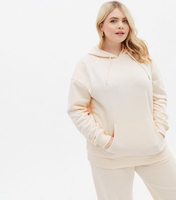 Click to view product details and reviews for Curves Cream Pocket Front Oversized Hoodie New Look.