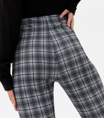 Petite checked outlet trousers