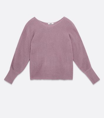 Jdy Light Purple Ribbed Batwing Jumper New Look