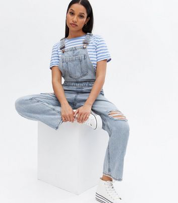 Petite Bright Blue Denim Ripped 