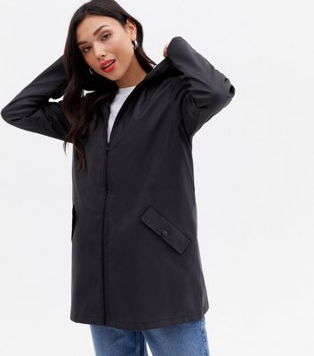 new look black anorak