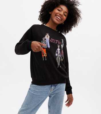 KIDS ONLY Black Take a Selfie Logo Sweatshirt