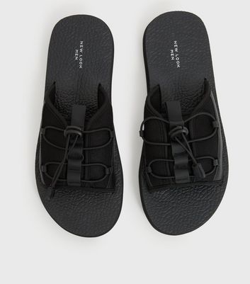 shop for Men's Black Toggle Sliders New Look at Shopo