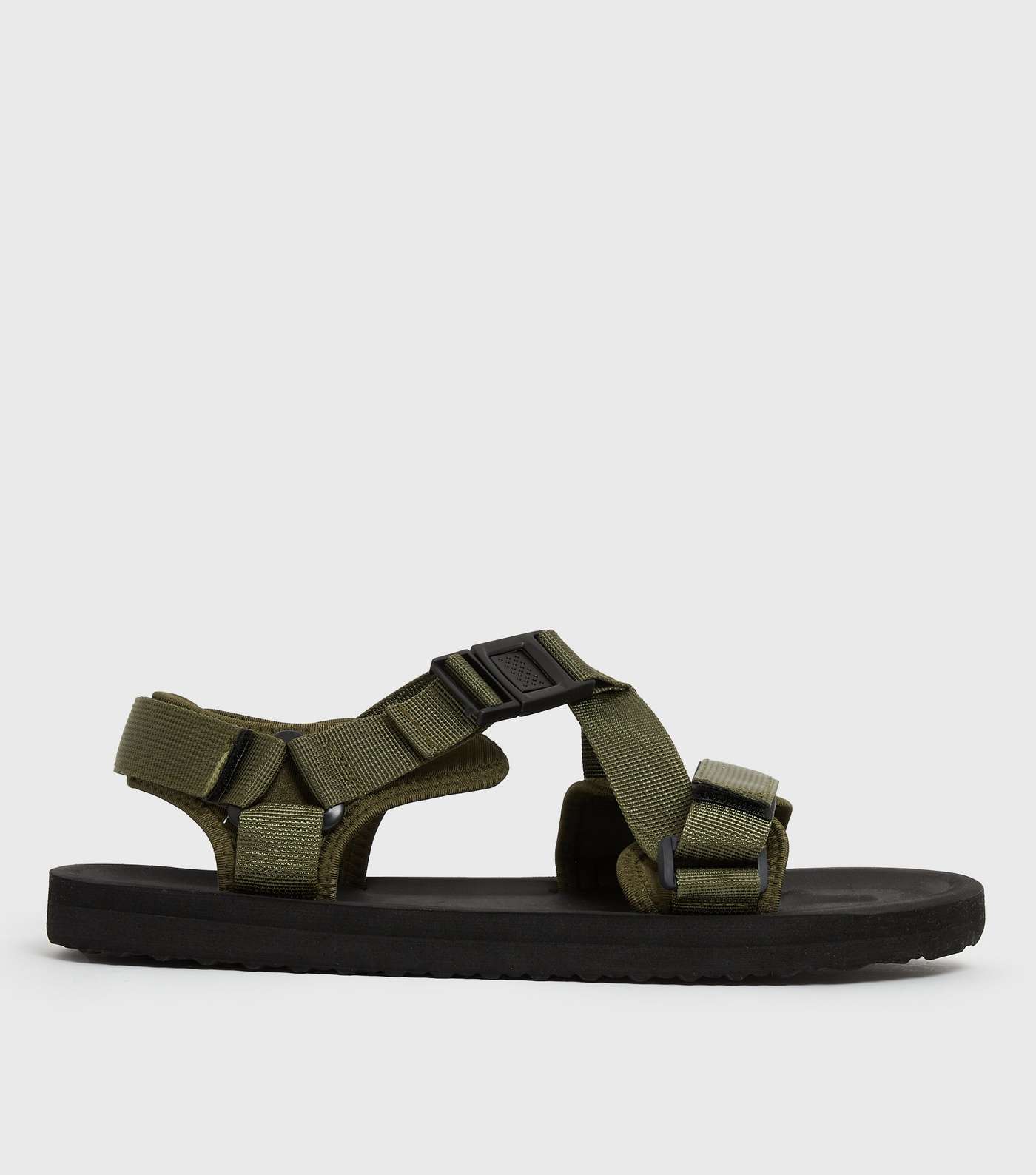 Khaki Webbed Strap Technical Sandals