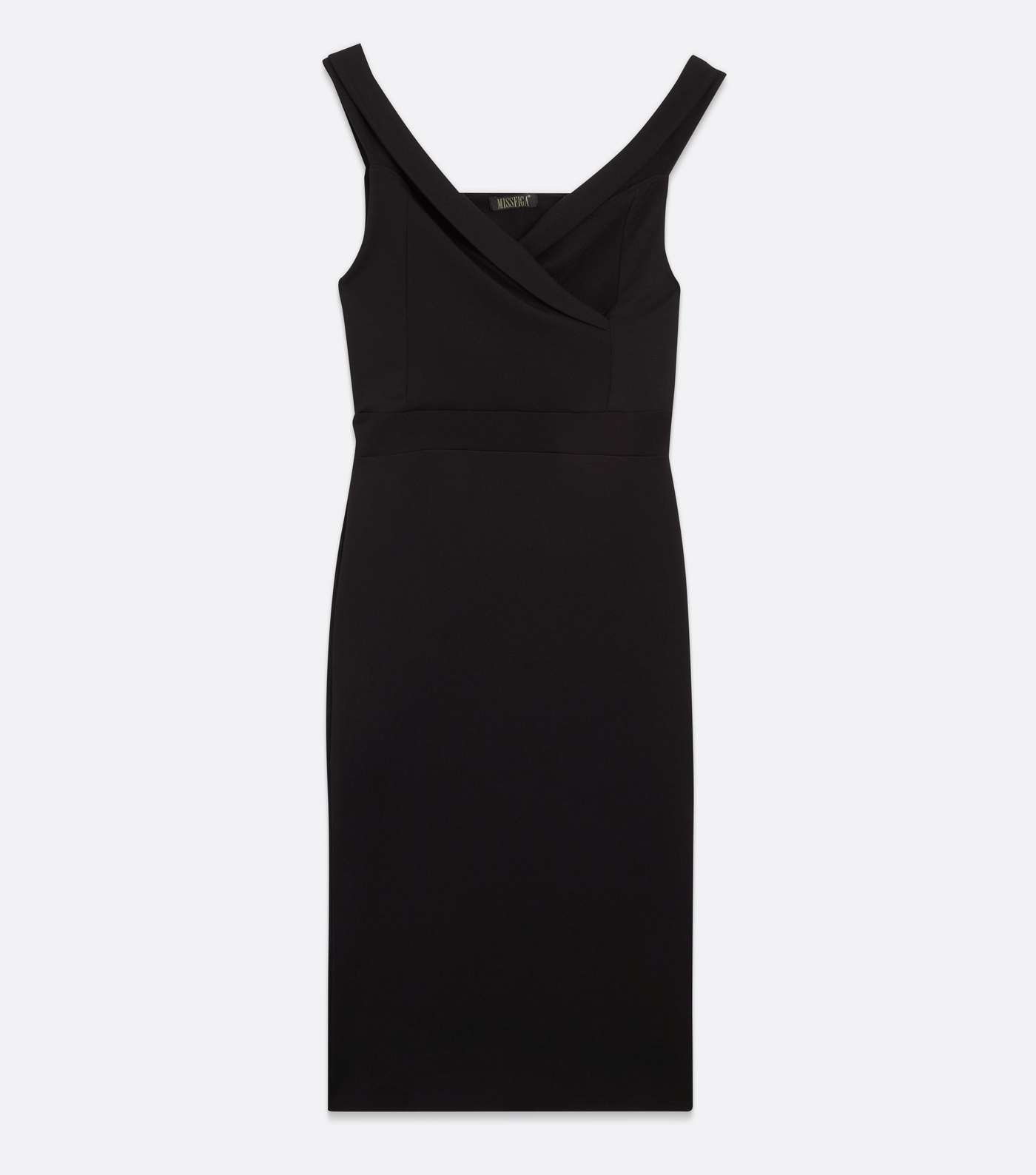 Missfiga Black Midi Wrap Dress Image 5
