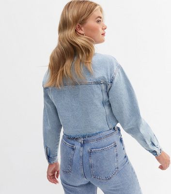 New look hotsell cropped denim jacket