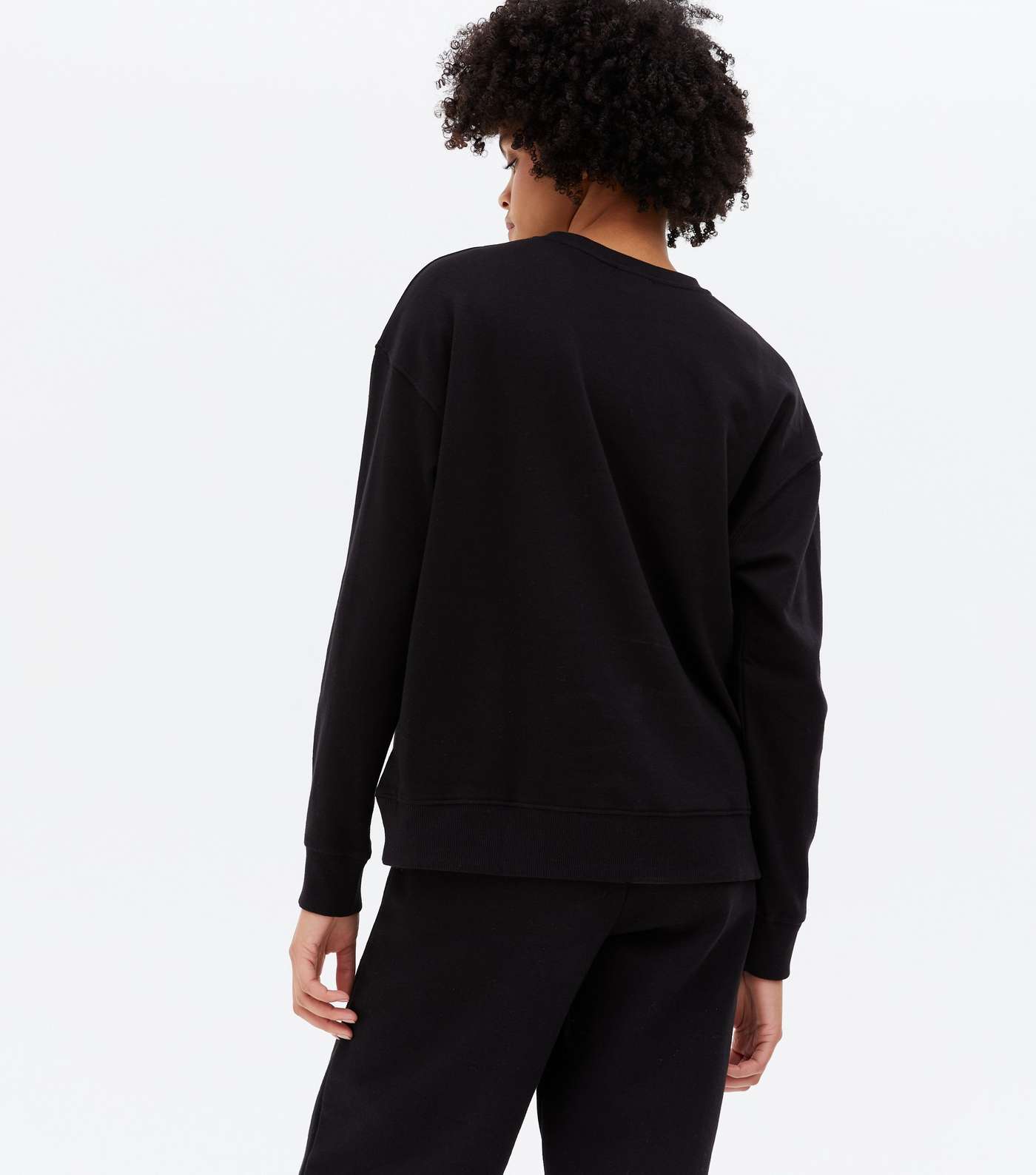 Tall Black Apsen Logo Long Sleeve Sweatshirt Image 4