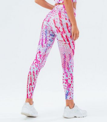 Pink print leggings Clearance