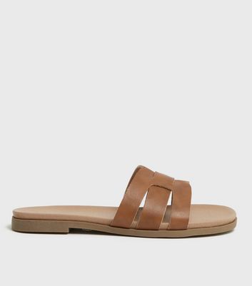 New look tan discount sandals wide fit