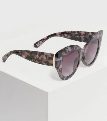 Damen Accessoires Superstar Black Leopard Print Cat Eye Sunglasses