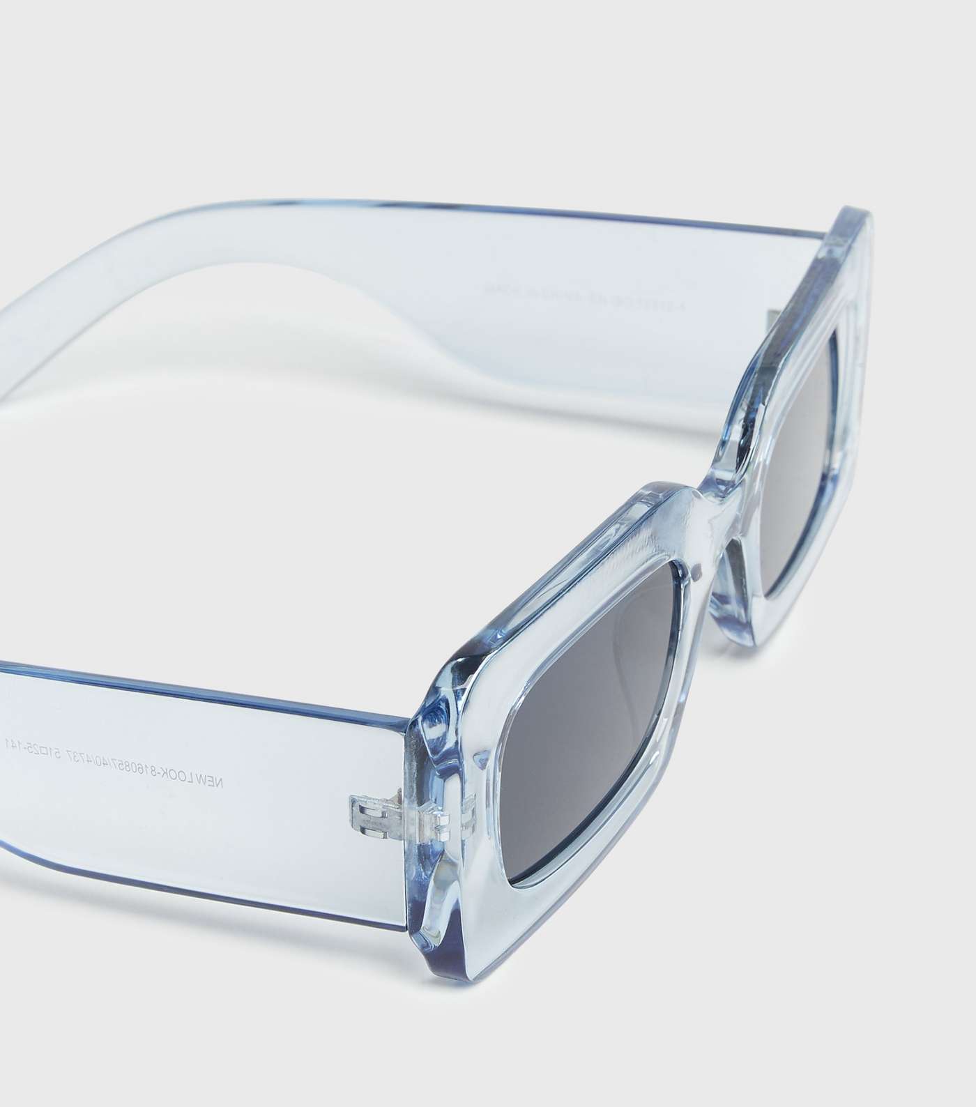 Clear to See Blue Oval Sunglasses Image 3