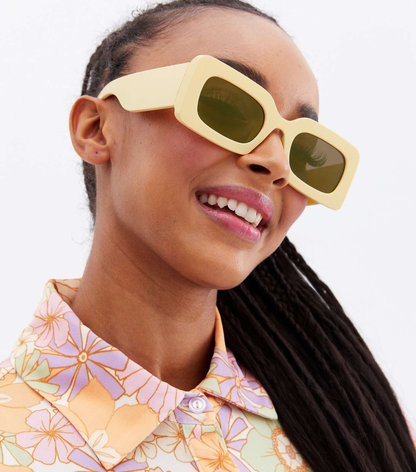 Mellow Yellow Tinted Oval Sunglasses