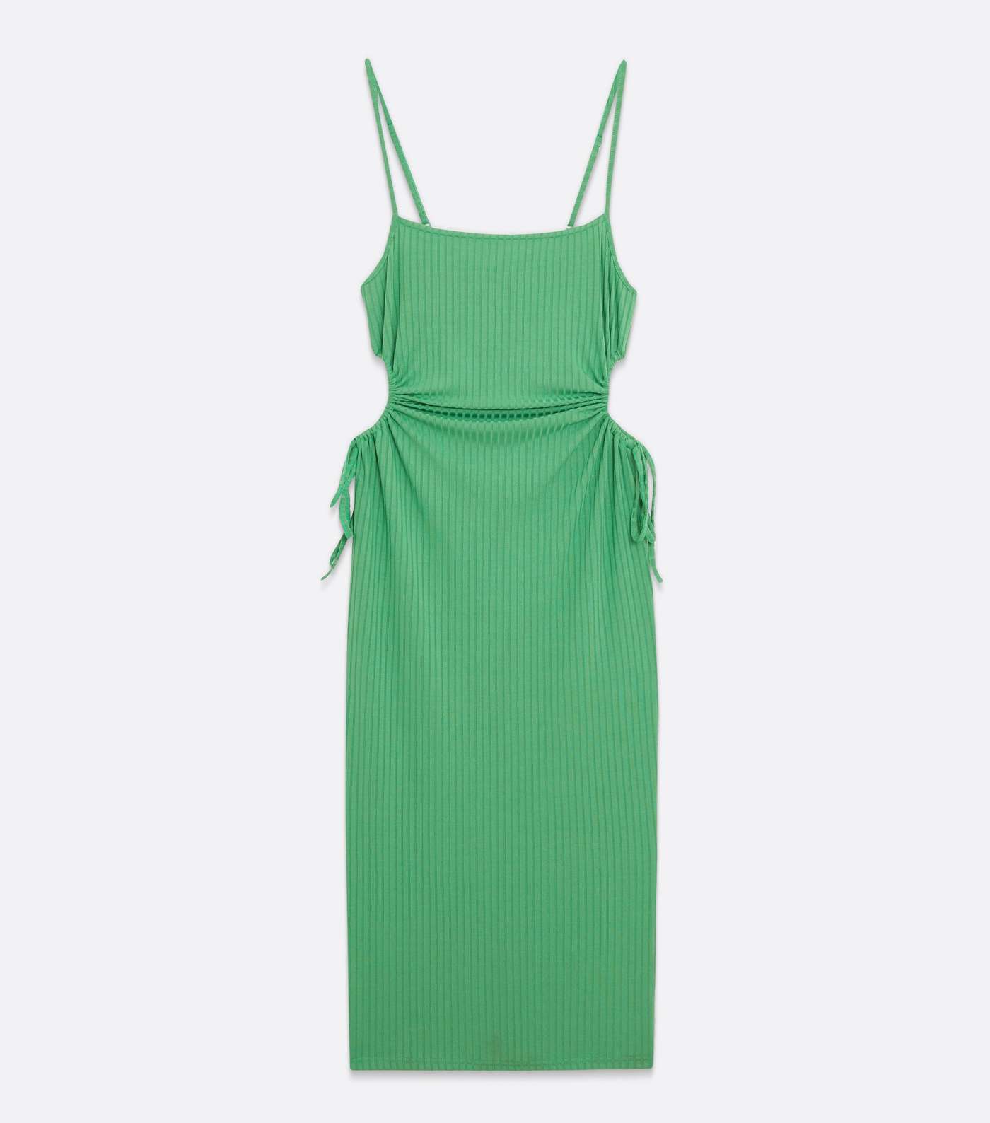 Green Strappy Cut Out Midi Bodycon Dress Image 5