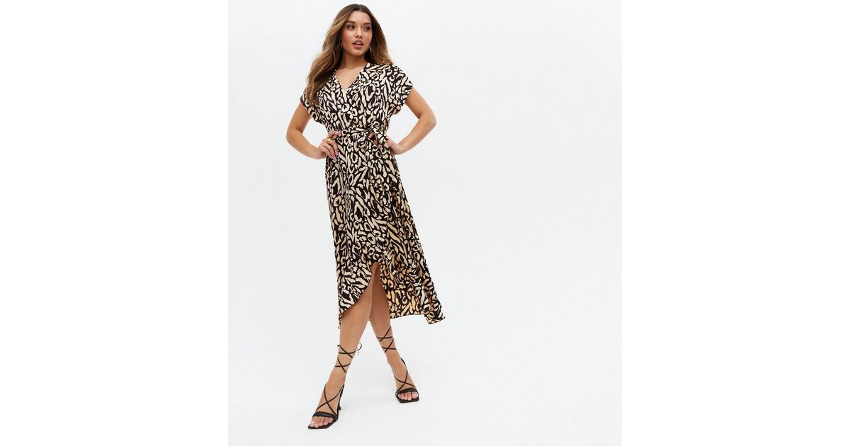 Florcoo Printing Spotted Dress with Belt Florcoo Printing Spotted Dress with Belt