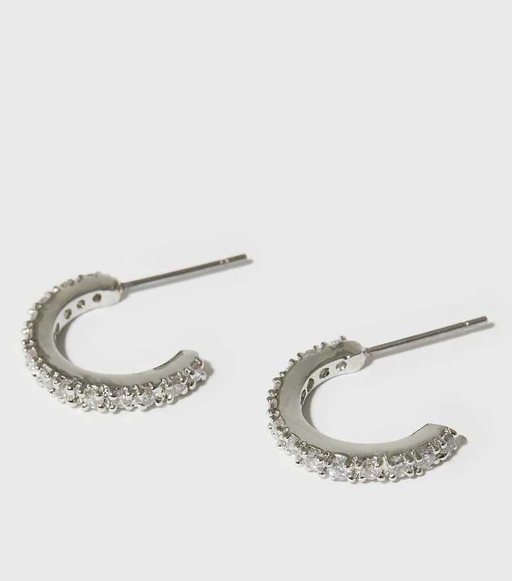Paparazzi Accessories: Skip The Small Talk - Silver Hoop Earrings
