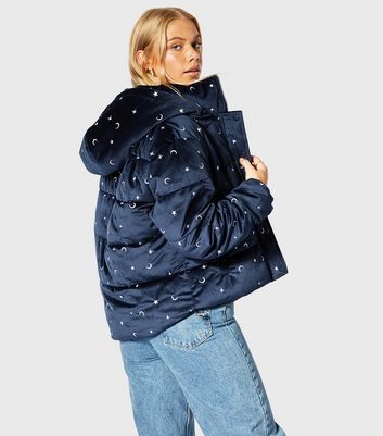 Velvet puffer store jacket