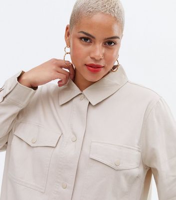 Click to view product details and reviews for Curves Stone Double Pocket Long Sleeve Shacket New Look. Click to view product details and reviews for Curves Stone Double Pocket Long Sleeve Shacket New Look.