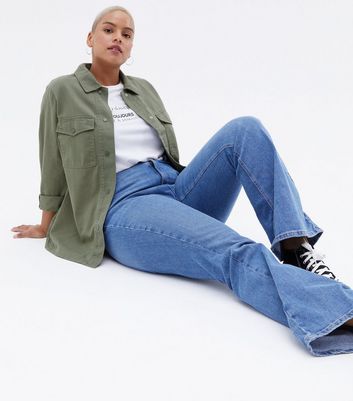 Click to view product details and reviews for Curves Khaki Double Pocket Long Sleeve Shacket New Look. Click to view product details and reviews for Curves Khaki Double Pocket Long Sleeve Shacket New Look.