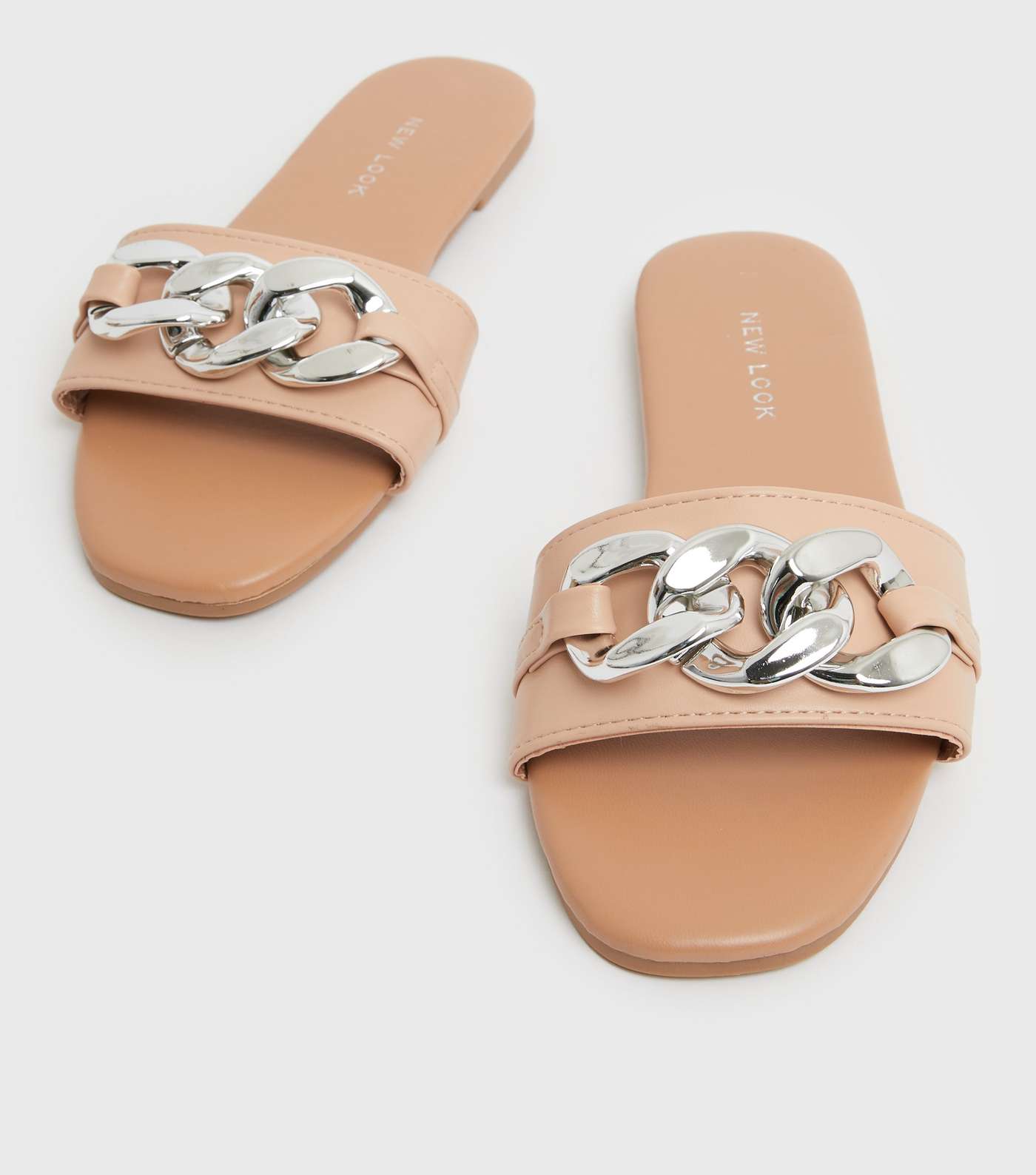 Pale Pink Chain Sliders Image 3