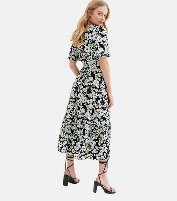 Miss selfridge floral midi sale dress