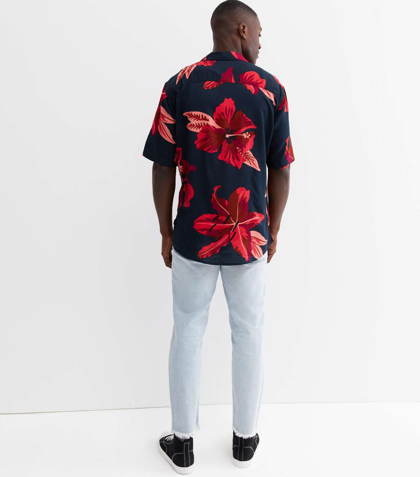 Only & Sons Red Tropical Short Sleeve Shirt Image 4