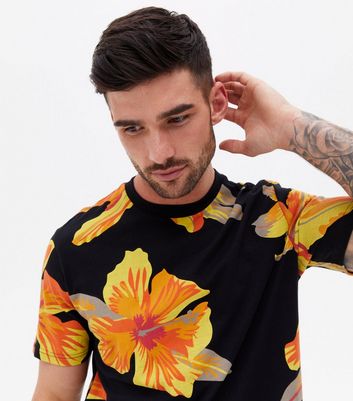 Only \u0026 Sons Black Floral T-Shirt | New Look