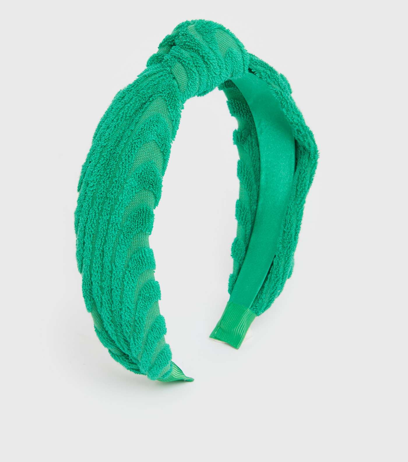 Green Towelling Knot Headband