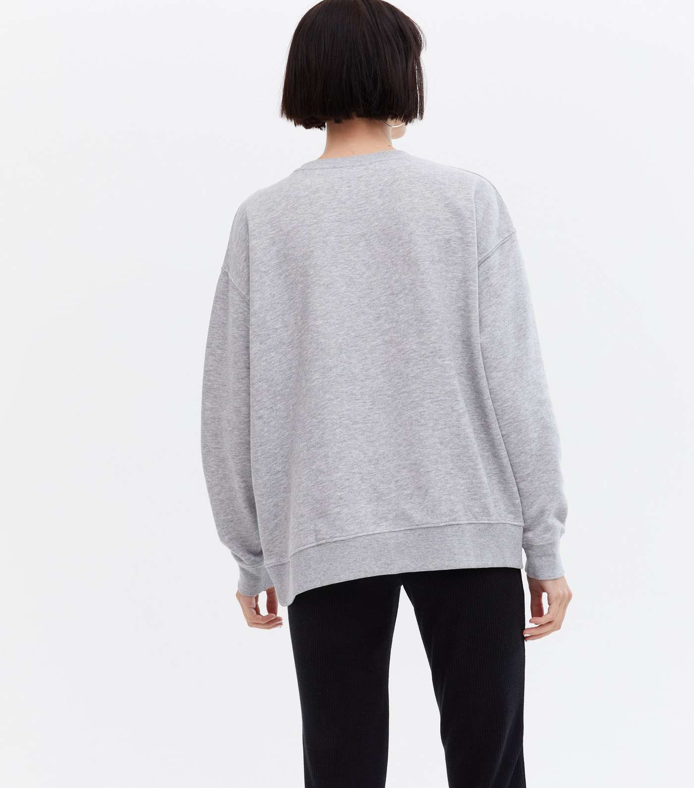 Pale Grey Jersey Sweatshirt Image 4