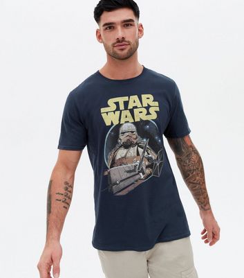 Dark Grey Star Wars Stormtrooper T-Shirt | New Look