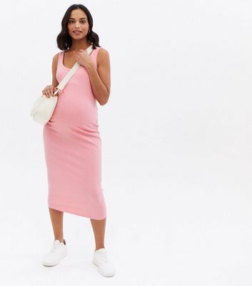 Black Jersey Midi Dresses 
