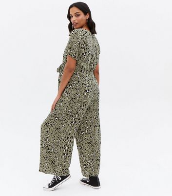 new look animal print jumpsuit