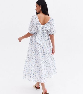 New look clearance white floral dress