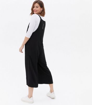 Damen Bekleidung Maternity Black Wide Leg Oversized Jumpsuit