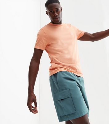 Teal Cargo Relaxed Fit Shorts