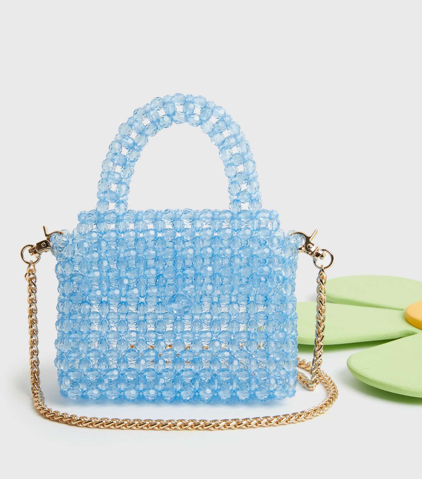 Made for the Wild Ones Blue Beaded Cross Body Bag Image 2