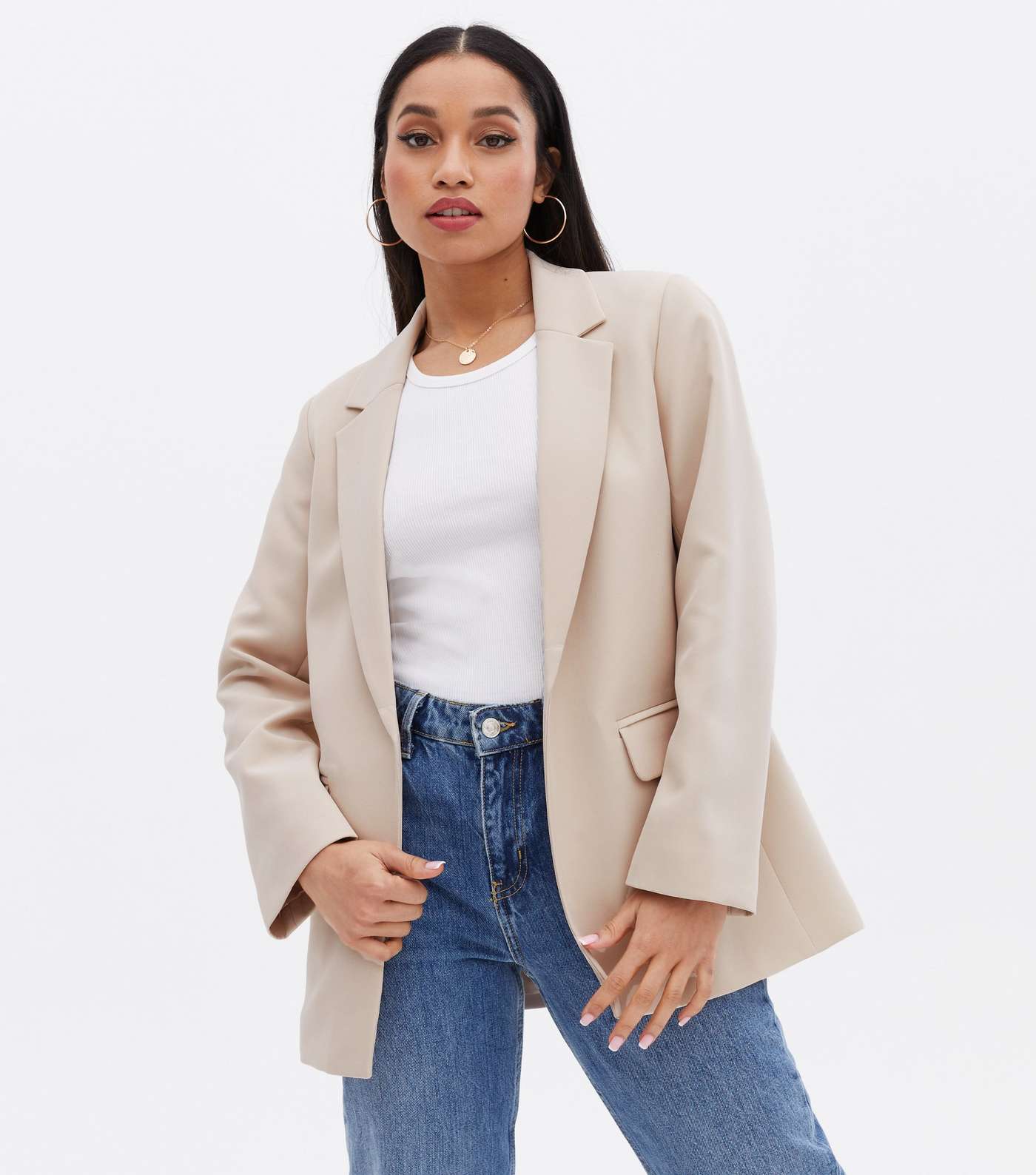 Petite Stone Revere Relaxed Fit Blazer
