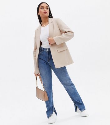 Petite Stone Revere Relaxed Fit Blazer 