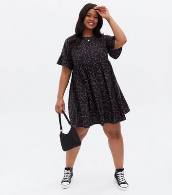 black smock dress plus size