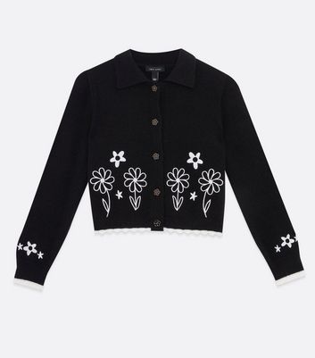 Embroidered cardigan deals new look