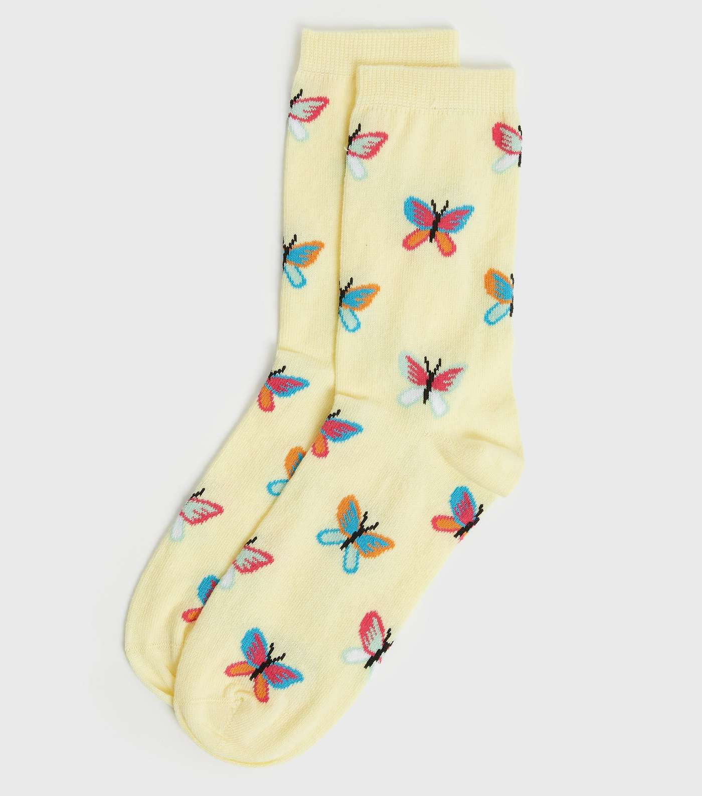 Yellow Butterfly Socks